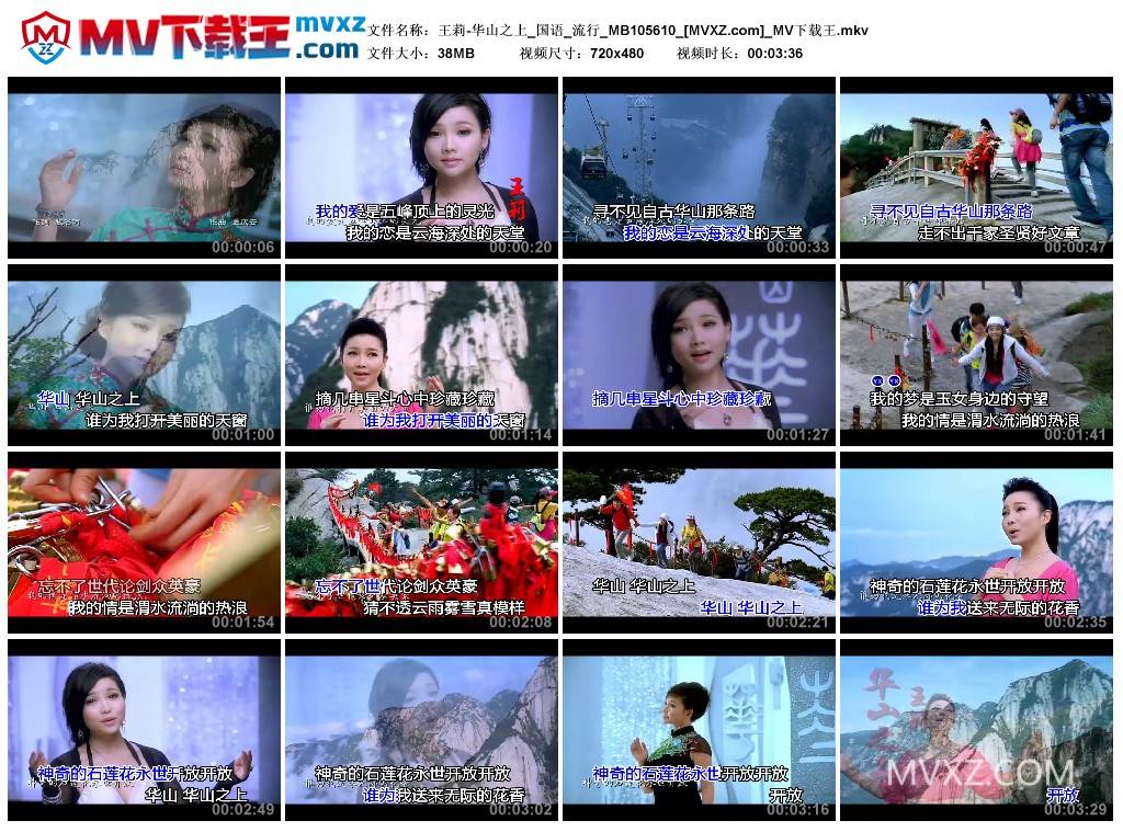 王莉-华山之上_国语_流行_MB105610